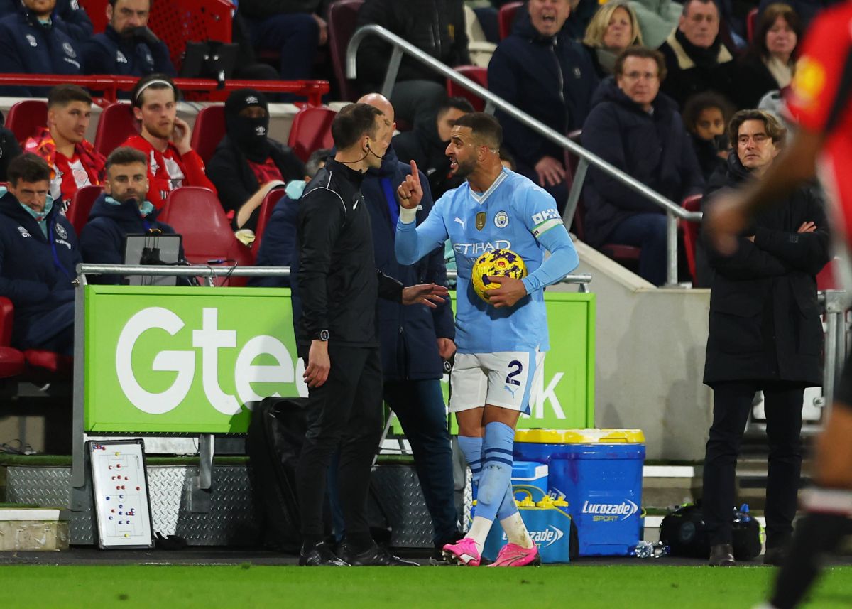 Kyle Walker, conflict la meciul cu Brentford