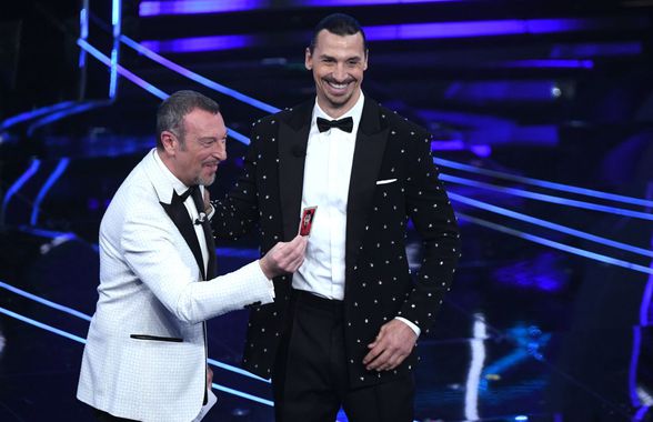 Zlatan Ibrahimovic, show la Festivalul de la Sanremo: „Ce mai cauți aici, câți ani ai?”