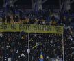 Mesaj afișat de Petrolul în meciul cu FCSB. Foto: Ionuț Iordache GSP
