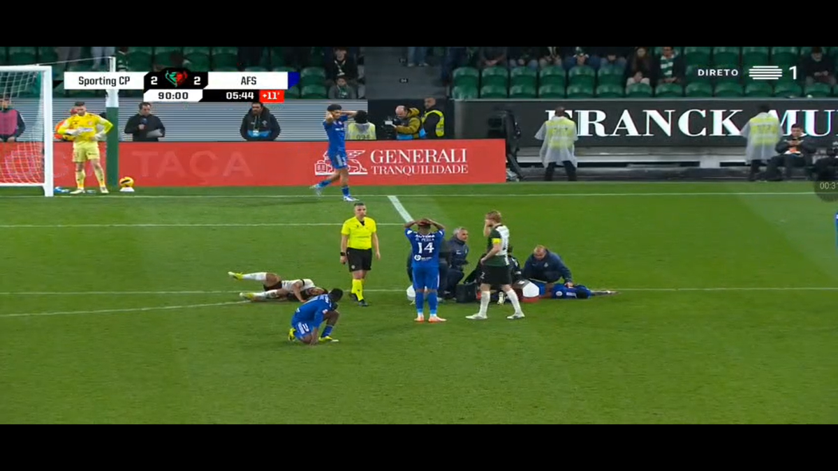 Antoine Baroan, accidentare groaznică în Sporting - AFS