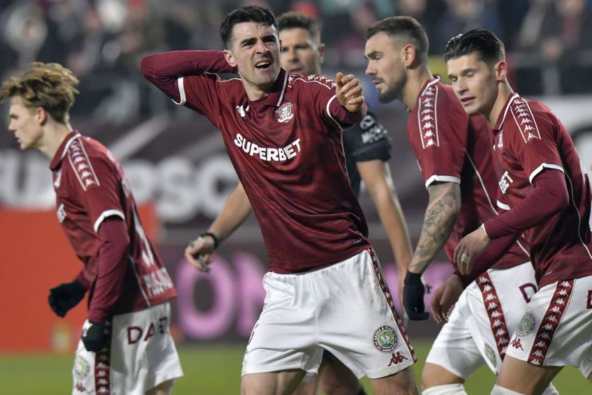 Pașcanu a marcat în Rapid - Petrolul // foto: Cristi Preda