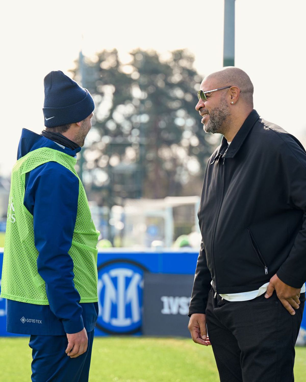 Adriano l-a vizitat pe Cristi Chivu la Inter în baza de pregătire din Appiano Gentile