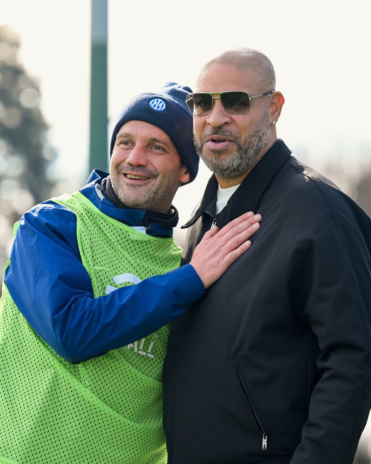 Adriano l-a vizitat pe Cristi Chivu la Inter în baza de pregătire din Appiano Gentile