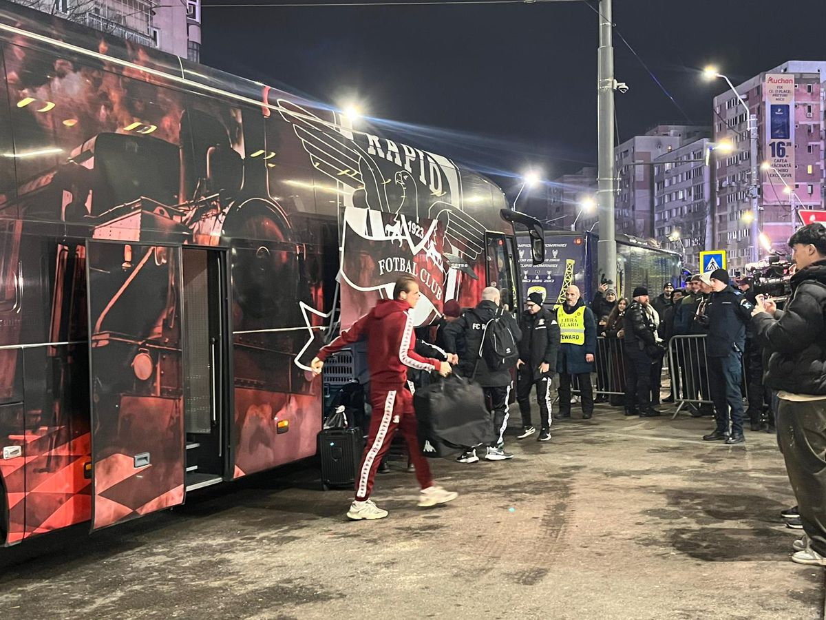 Rapid - Petrolul, imagini înainte de meci