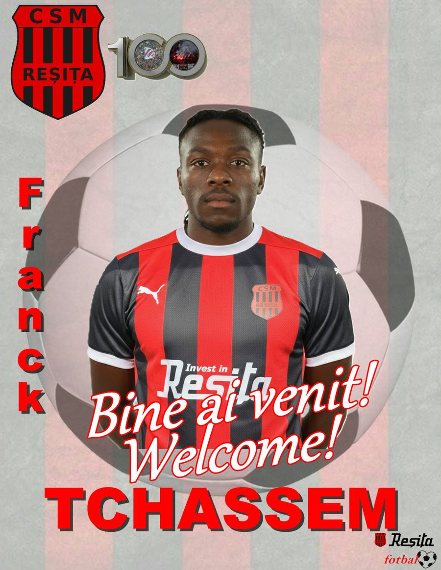 Franck Tchassem va îmbrăca tricoul Reșiței A plecat de la FC Argeș și a fost prezentat la noua echipă: „Să fie cu cât mai multe goluri!”