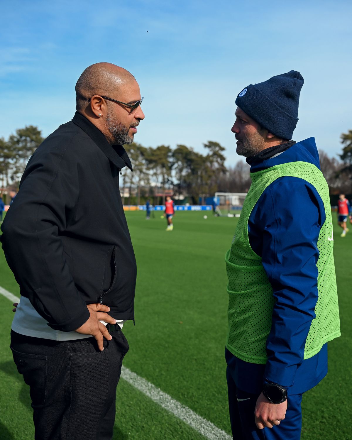 Adriano l-a vizitat pe Cristi Chivu la Inter în baza de pregătire din Appiano Gentile