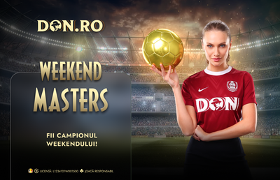 Weekend Masters: fotbalul de top se joacă la Don!