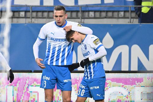 David Matei, impact total în Universitatea Craiova - Oțelul Galați. Foto: Imago