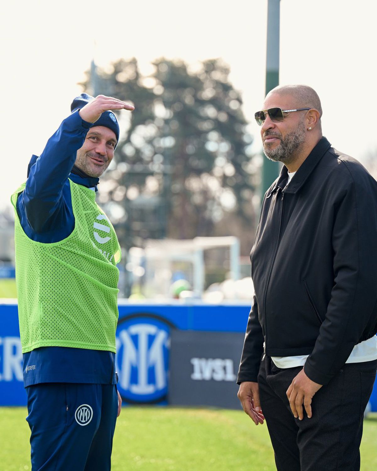 Adriano l-a vizitat pe Cristi Chivu la Inter în baza de pregătire din Appiano Gentile