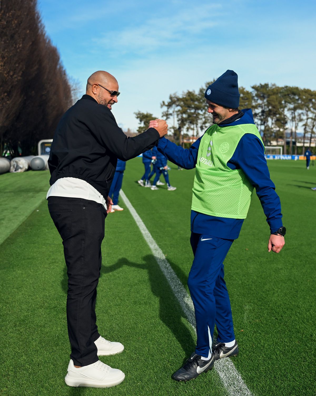 Adriano l-a vizitat pe Cristi Chivu la Inter în baza de pregătire din Appiano Gentile