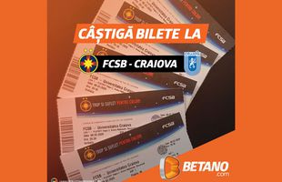 Câștigă bilete la FCSB - UNIVERSITATEA CRAIOVA