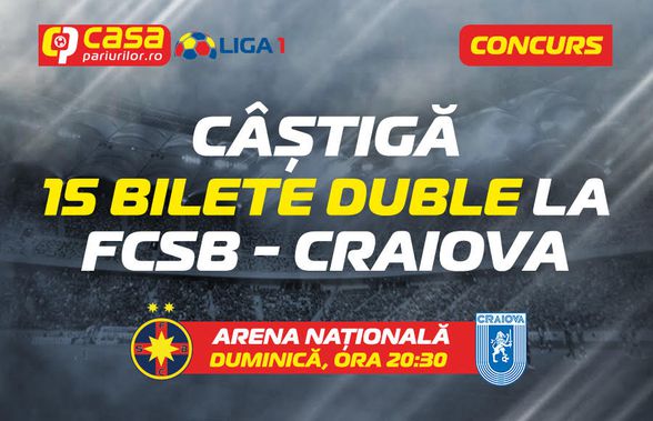 Câștigă invitații duble la meciul FCSB - Craiova