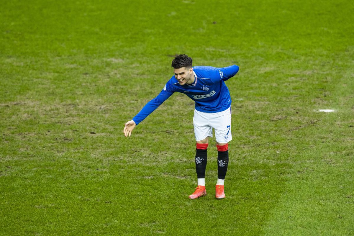 Prestația lui Ianis Hagi cu St. Mirren, analizată de scoțieni » Ce note a primit românul la meciul care o apropie pe Rangers de titlu