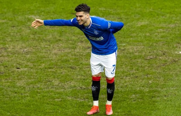 Prestația lui Ianis Hagi cu St. Mirren, analizată de scoțieni » Ce note a primit românul la meciul care o apropie pe Rangers de titlu