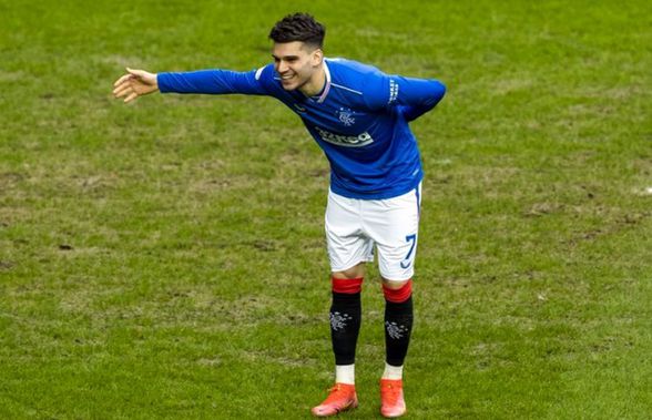 Prestația lui Ianis Hagi cu St. Mirren, analizată de scoțieni » Ce note a primit românul la meciul care o apropie pe Rangers de titlu
