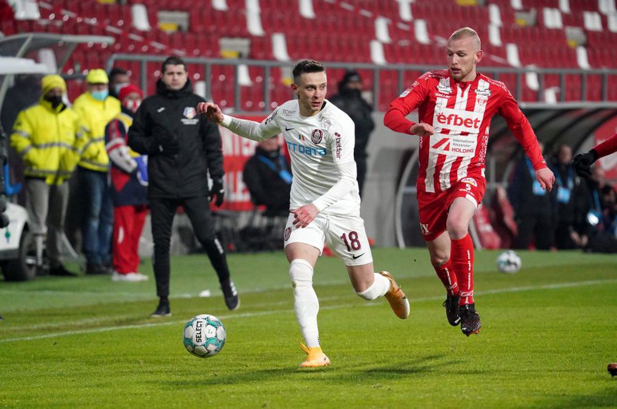 VIDEO Adrian Petre, „blocat” și la UTA! Ratare uriașă în meciul cu CFR Cluj: finalizare lamentabilă cu poarta goală în față