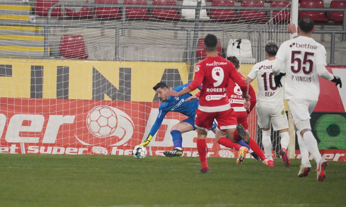 FOTO+VIDEO. UTA - CFR Cluj 0-1 » Mai buni cu Iordănescu în tribune! Campioana trece peste FCSB după un joc crâncen. Clasamentul LIVE