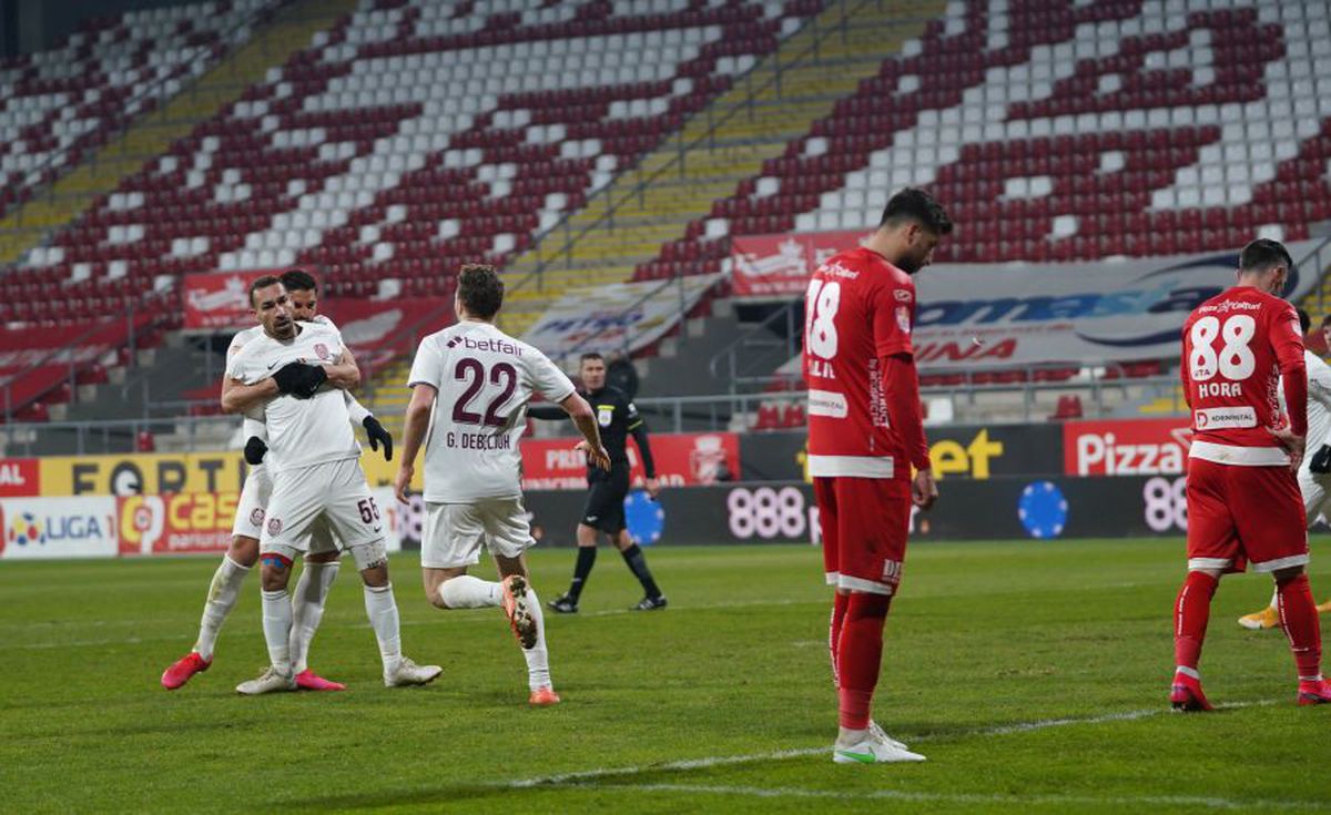 VIDEO Adrian Petre, „blocat” și la UTA! Ratare uriașă în meciul cu CFR Cluj: finalizare lamentabilă cu poarta goală în față