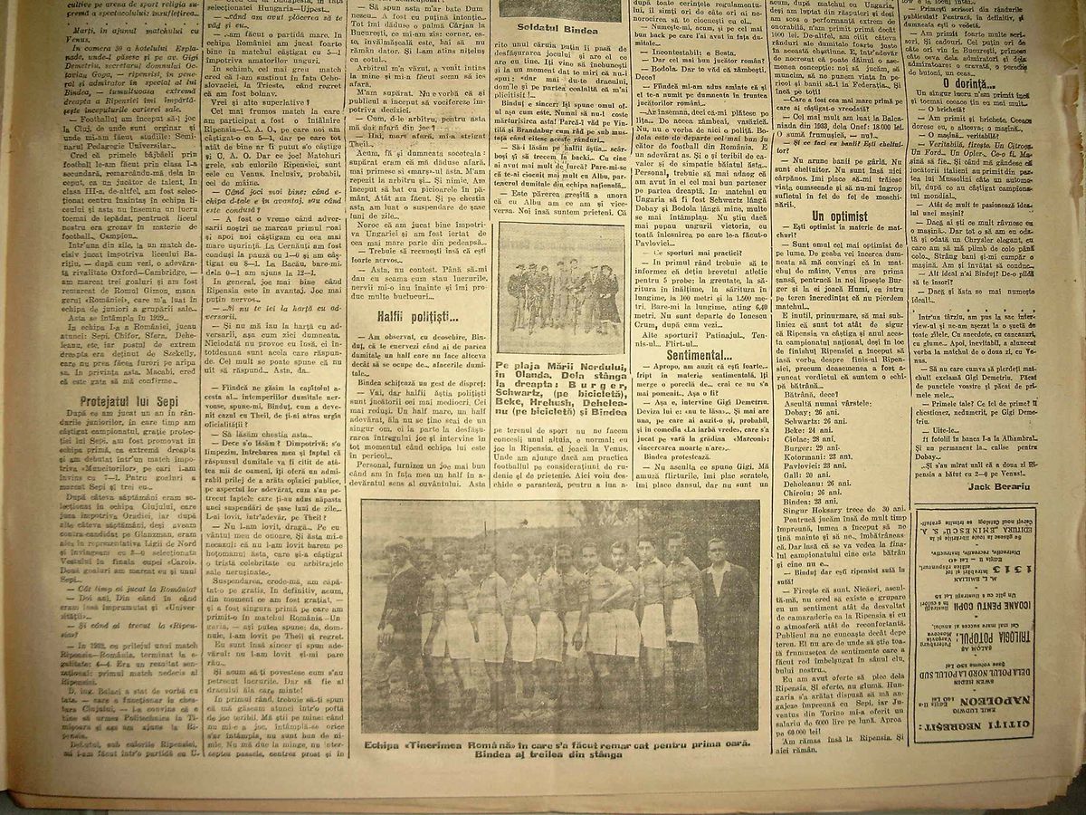 La 30 de ani de la moartea lui Silviu Bindea, Gazeta publică din nou un interviu monumental cu fotbalistul preferat al lui Ioan Chirilă