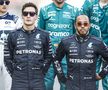 George Russell, în stânga, lângă Lewis Hamilton // foto: Imago Images