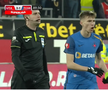 Tavi Popescu (20 de ani, extremă stânga) n-a știut ce să facă cu banderola de căpitan în finalul meciului UTA - FCSB 3-1.