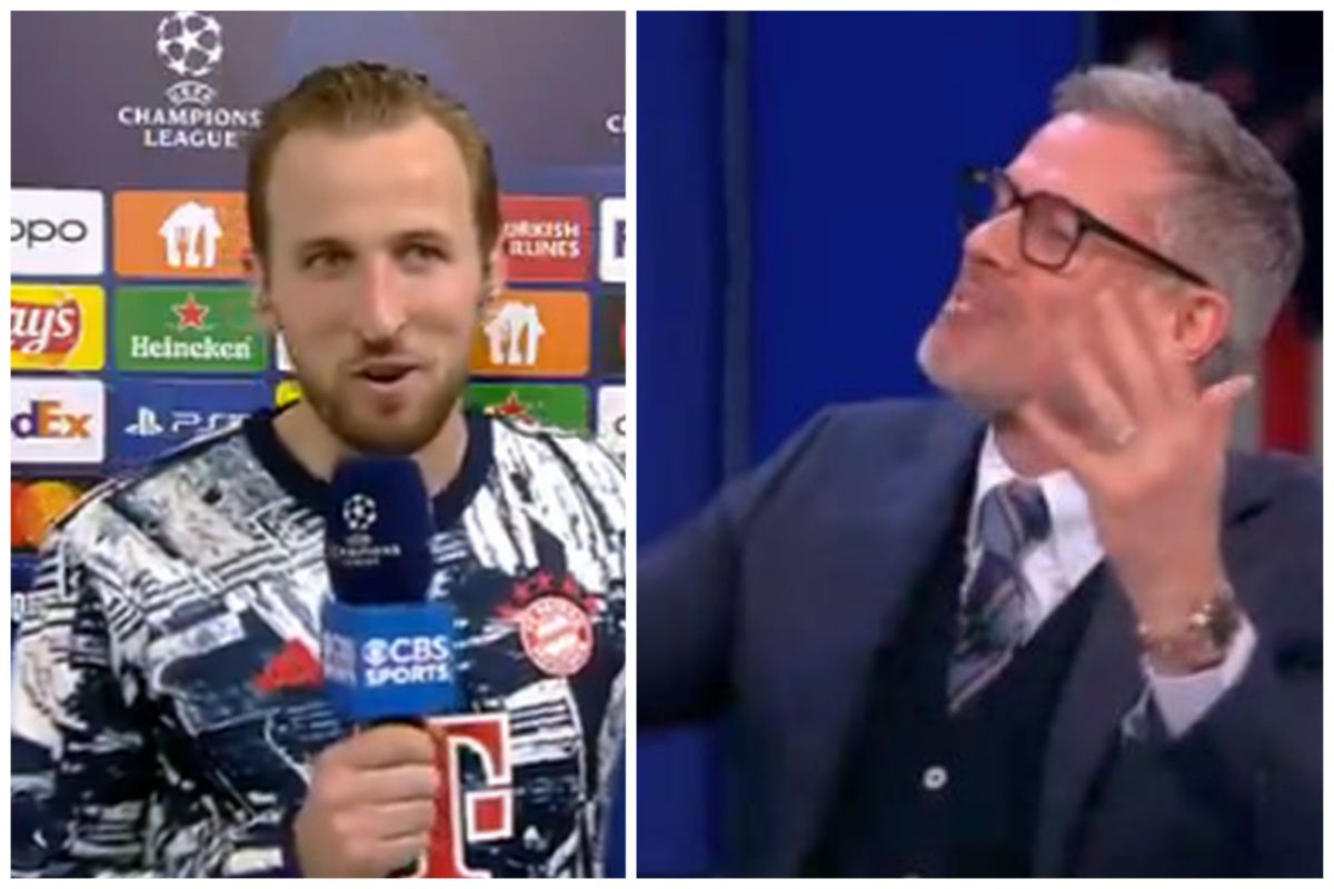Kane l-a dat de gol pe Carragher și a produs hohote de râs în studio: „Scuze, dar nu pot minți la televiziunea națională!”