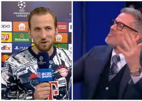 Kane l-a dat de gol pe Carragher și a produs hohote de râs în studio: „Scuze, dar nu pot minți la televiziunea națională!”