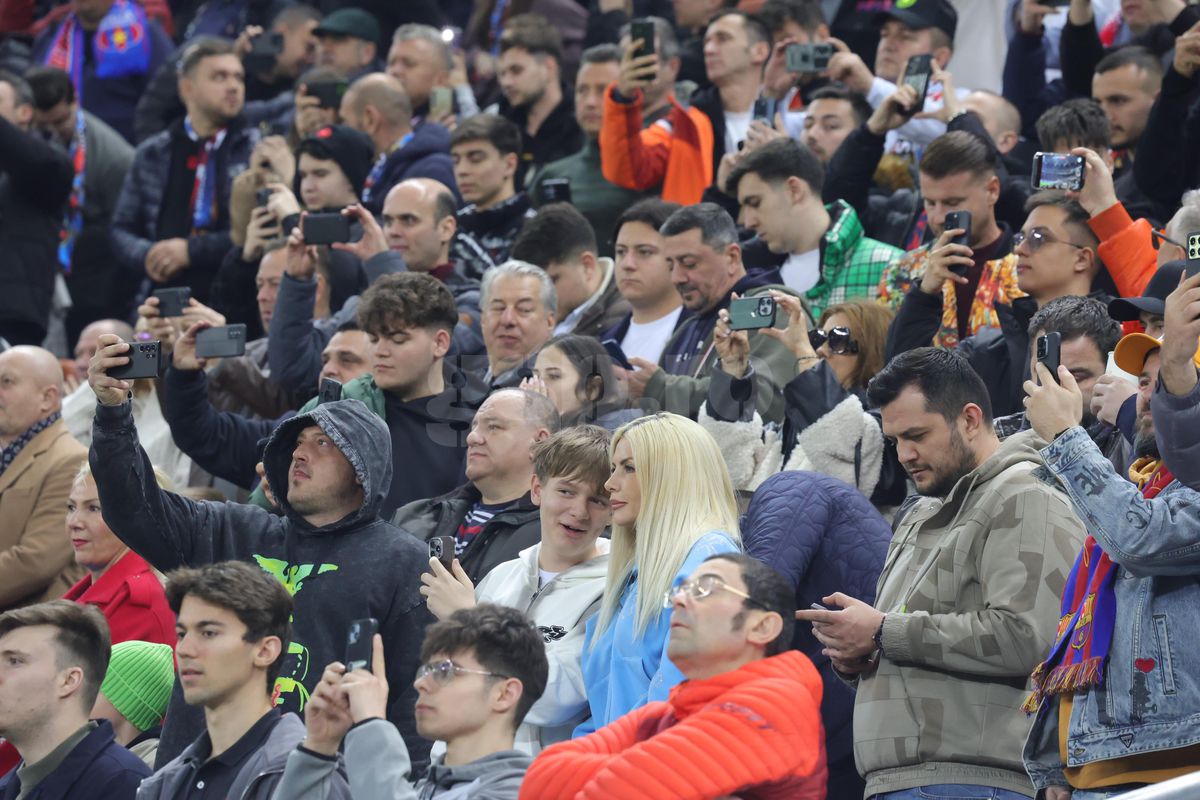 Laura Vicol, implicată în „scandalul Nordis”, a fost în tribune la FCSB - Lyon » Imaginile surprinse de reporterul GSP