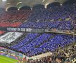 Din Stăpânul Inelelor, 300 sau Biblie? FCSB, scenografie înfricoșătoare la meciul cu Lyon: ce a apărut în Peluza Nord