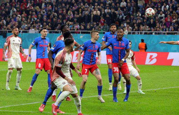 Direct în istorie! FCSB - Lyon, record în Europa pentru campioana României