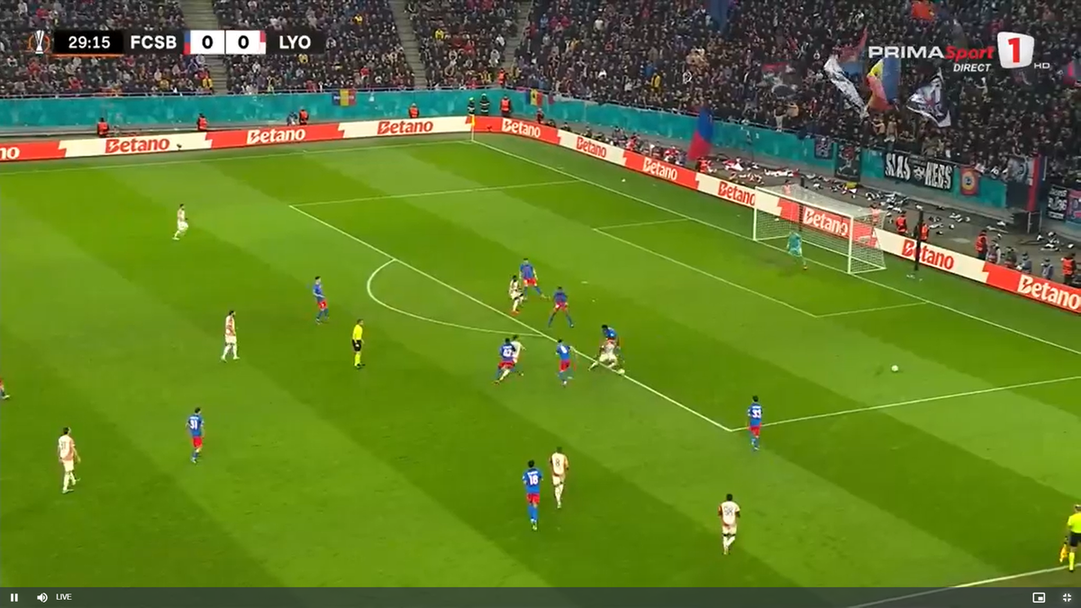 Gol controversat în FCSB - Lyon: ce spune regulamentul