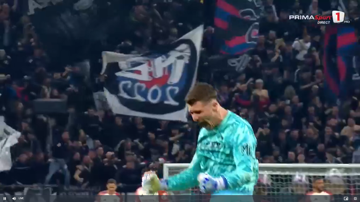 Golul lui Alexandru Băluță la meciul FCSB - Lyon