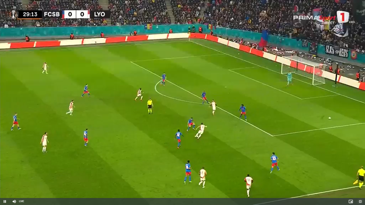 Gol controversat în FCSB - Lyon: ce spune regulamentul