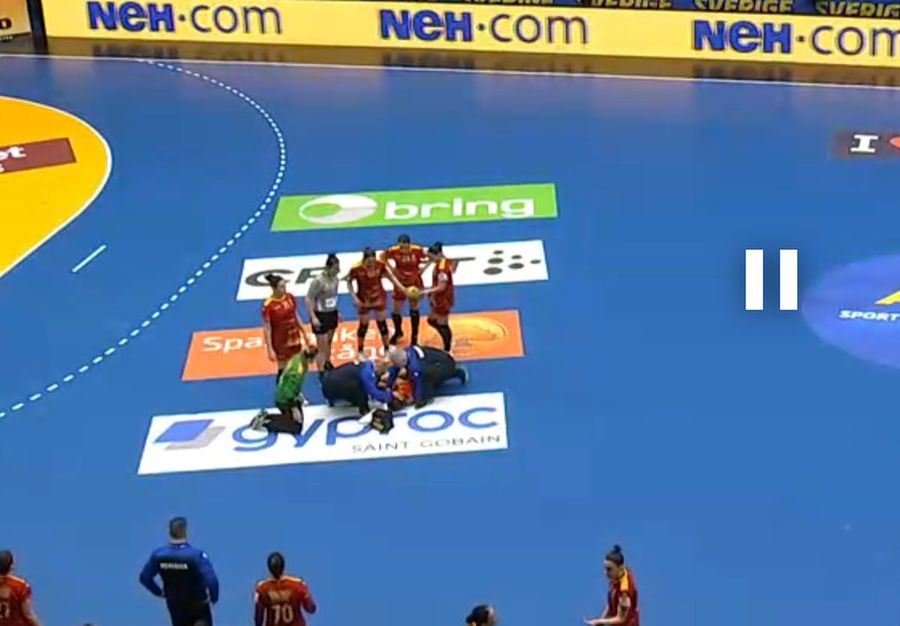 Sorina Grozav, accidentare terifiantă în Suedia - România, amical la handbal feminin: GSP a urmărit meciul și prezintă filmul incidentului