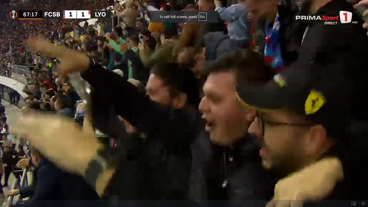 Golul lui Alexandru Băluță la meciul FCSB - Lyon