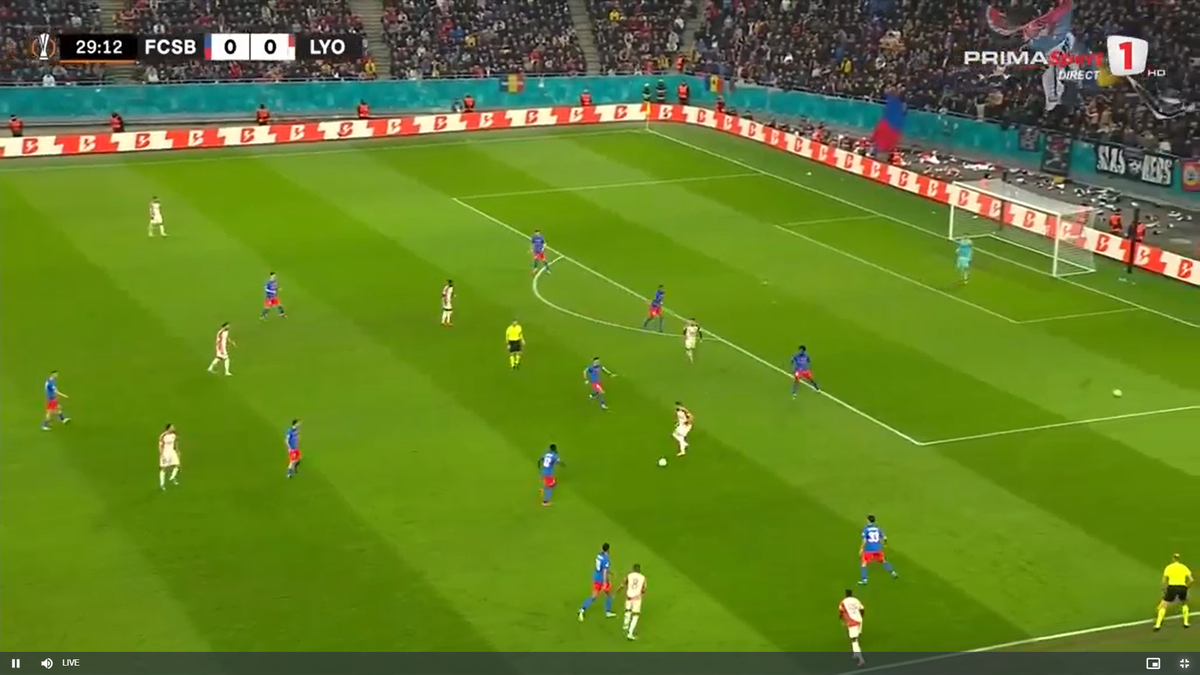 Gol controversat în FCSB - Lyon: ce spune regulamentul