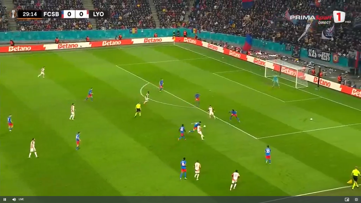 Gol controversat în FCSB - Lyon: ce spune regulamentul