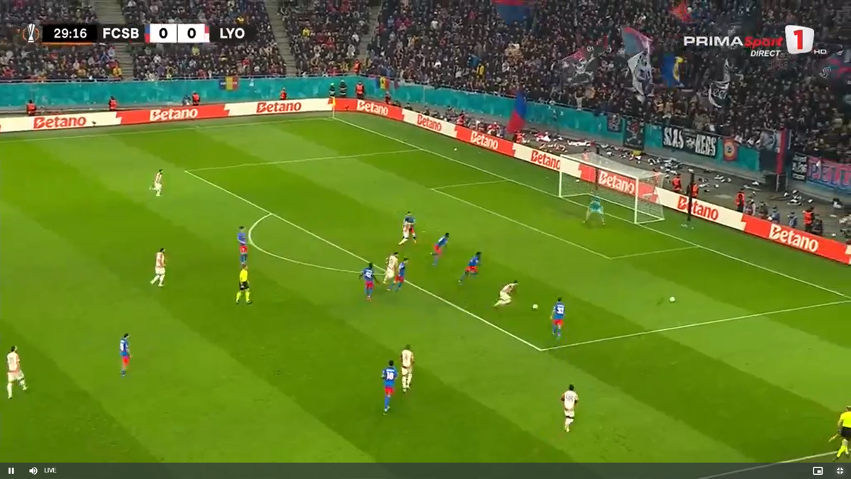 Gol controversat în FCSB - Lyon: ce spune regulamentul