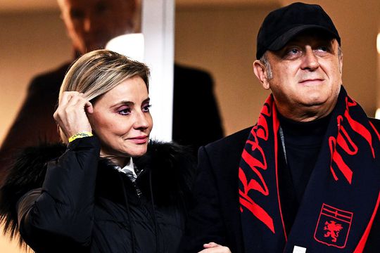 Diana Șucu, alături de soțul, Dan Șucu, la un meci al clubului Genoa, foto: Imago