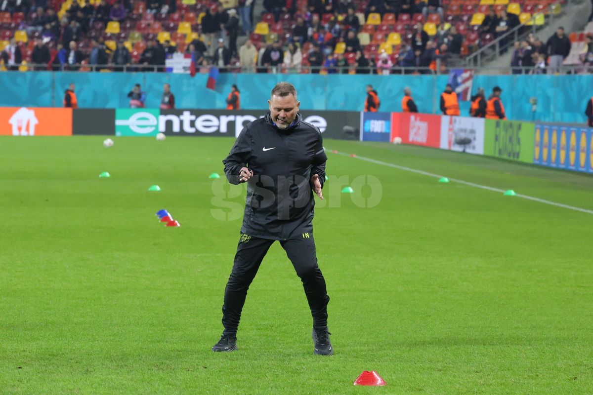 FCSB - Lyon, imagini de la încălzire