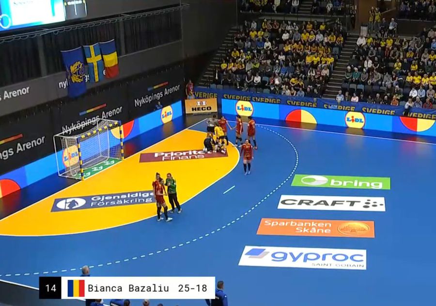 Sorina Grozav, accidentare terifiantă în Suedia - România, amical la handbal feminin: GSP a urmărit meciul și prezintă filmul incidentului