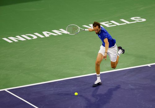Daniil Medvedev a criticat de multe ori vechea suprfață dela Indian Wells, deși anul trecut a ajuns în finală FOTO Imago Images
