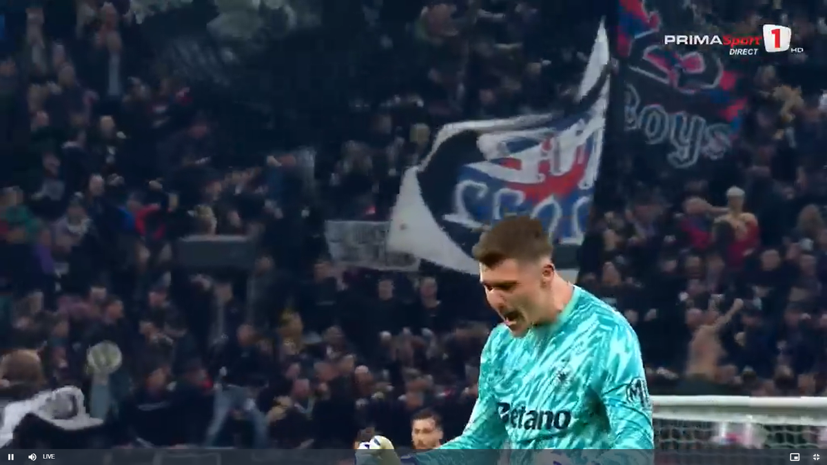 Golul lui Alexandru Băluță la meciul FCSB - Lyon