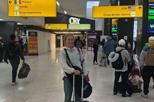 Daria Saville în drumul din Mexic spre SUA Foto: Instagram