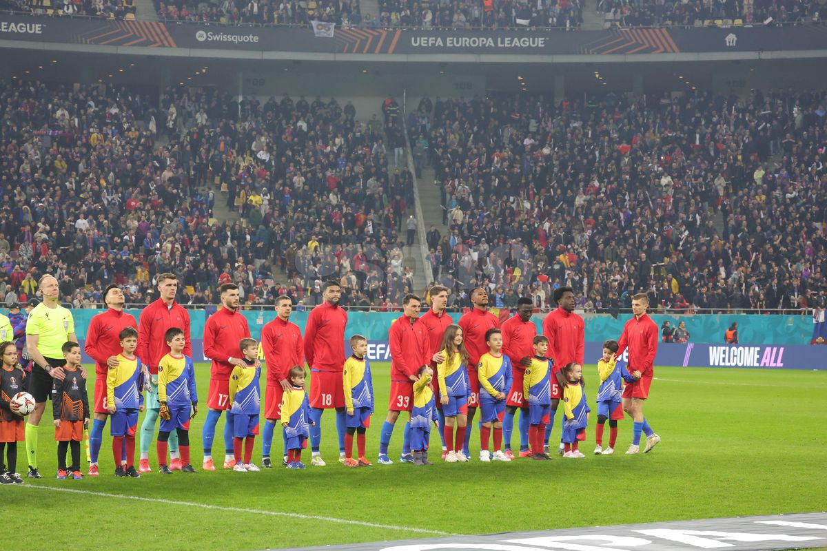 FCSB - Lyon, imagini din partidă