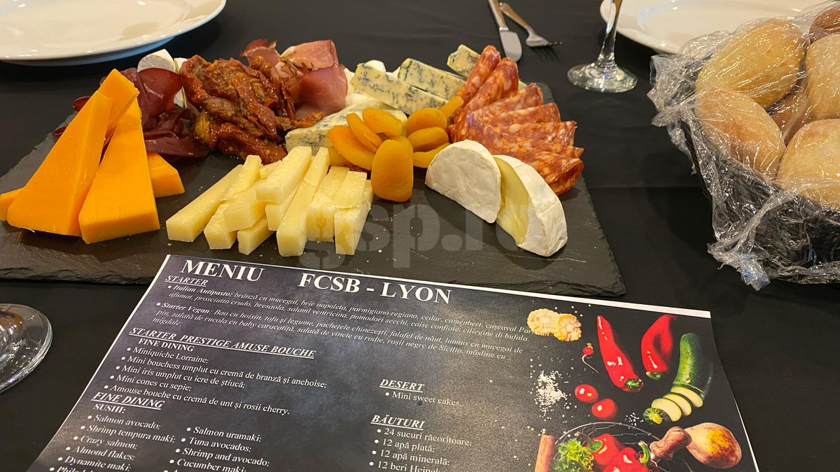 Dynamite maki sau mini-iris » Ce mănâncă bogații la loje pe Arena Națională, la FCSB - Lyon