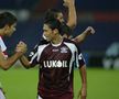 Bucurie după Rapid - Rennes 2-0. Foto: GSP