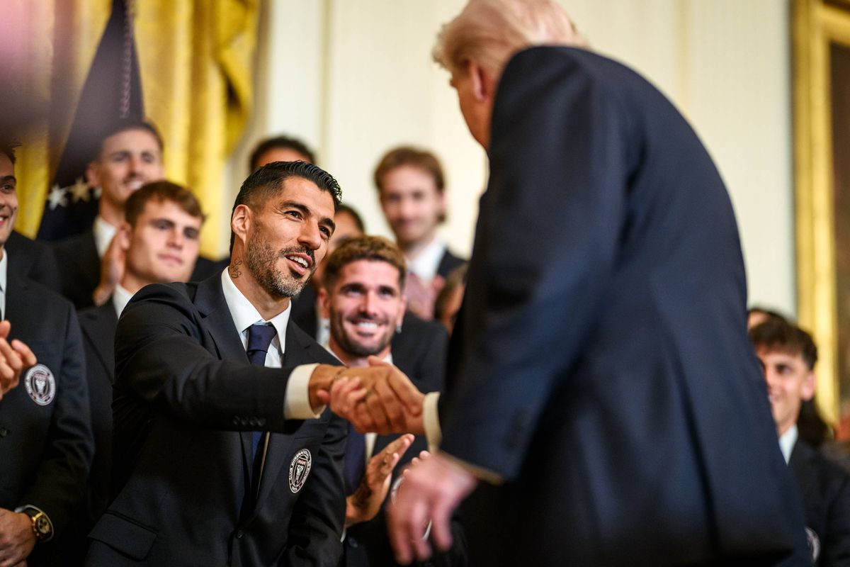 Donald Trump și Lionel Messi, la Casa Albă
