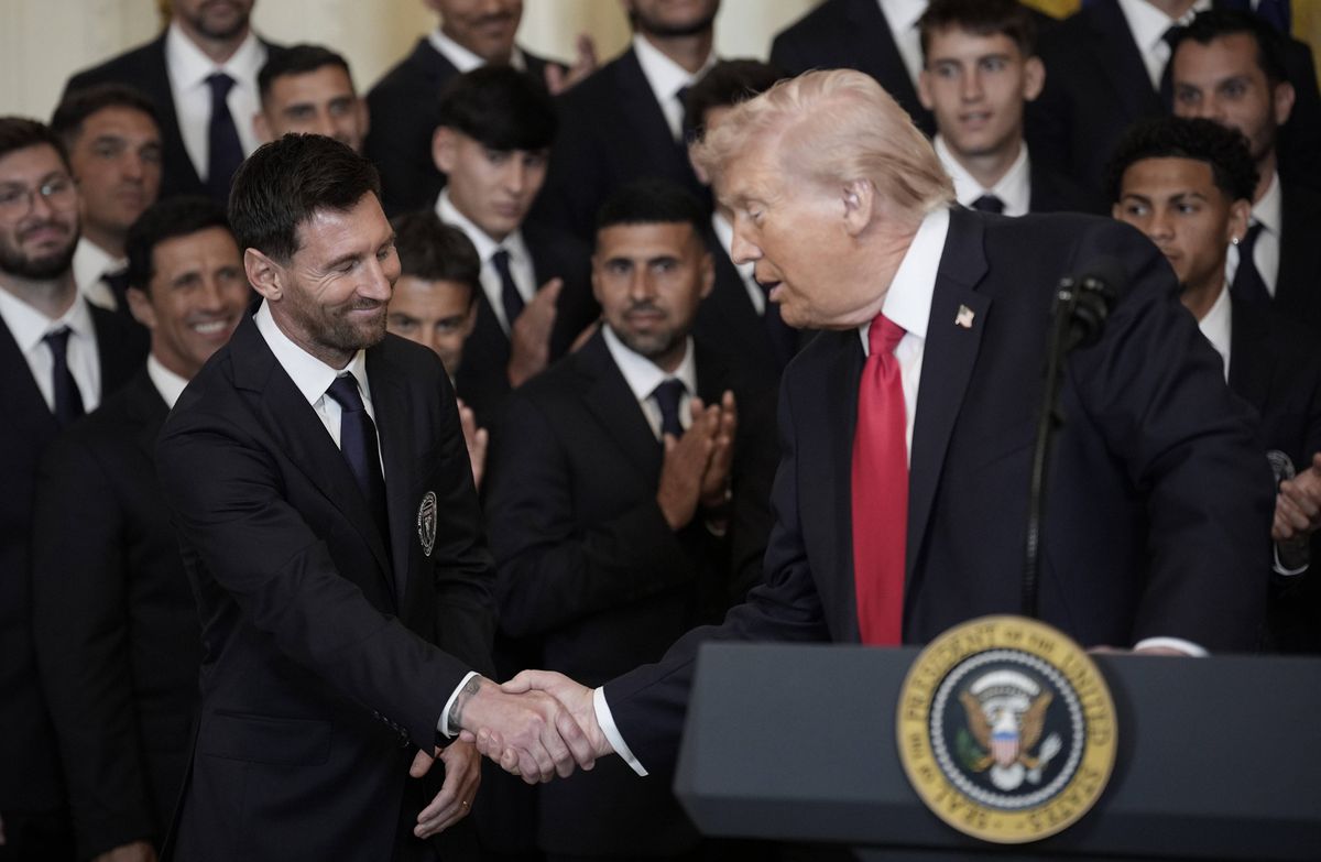 Donald Trump și Lionel Messi, la Casa Albă
