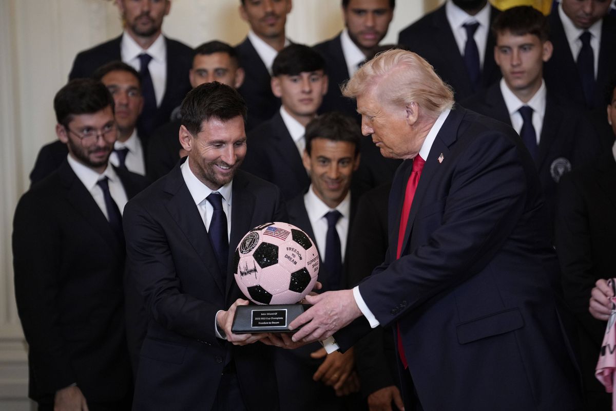 Donald Trump și Lionel Messi, la Casa Albă